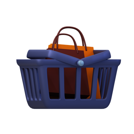 Shopping basket  3D Icon