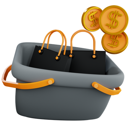 Shopping Basket  3D Icon