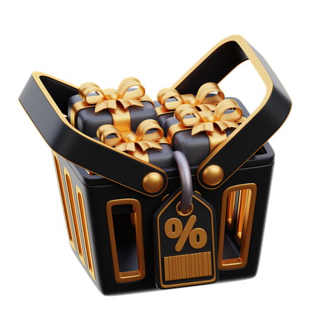 Shopping Basket  3D Icon