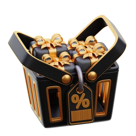 Shopping Basket  3D Icon