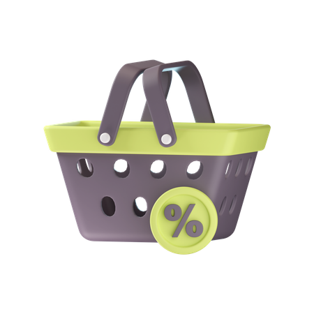 Shopping Basket  3D Icon