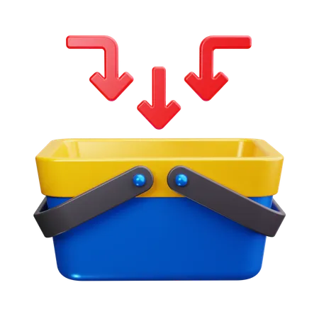 Shopping Basket  3D Icon