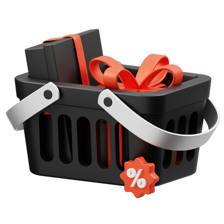 Shopping Basket  3D Icon