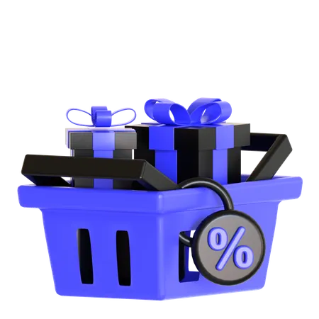 Shopping Basket  3D Icon