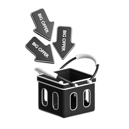 Shopping Basket  3D Icon