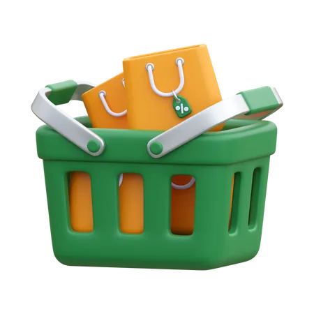 Shopping Basket  3D Icon