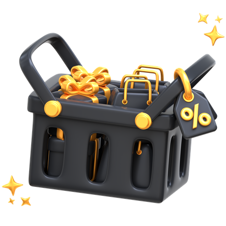 Shopping Basket  3D Icon