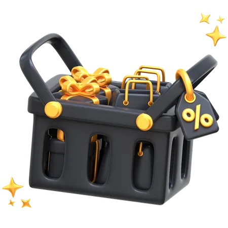 Shopping Basket  3D Icon