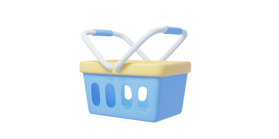 Shopping Basket  3D Icon