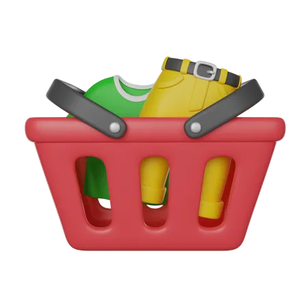 Shopping Basket  3D Icon