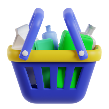 Shopping Basket  3D Icon