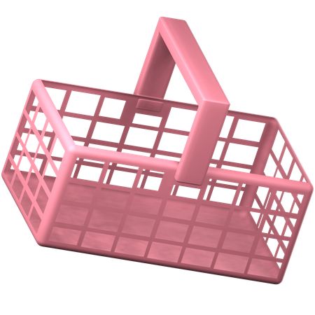 Shopping Basket  3D Icon