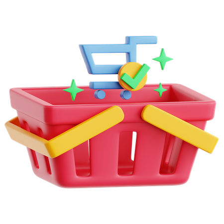 Shopping Basket  3D Icon