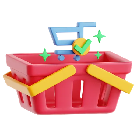 Shopping Basket  3D Icon