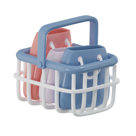 Shopping Basket  3D Icon