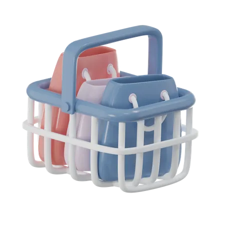 Shopping Basket  3D Icon