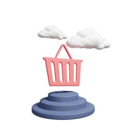 Shopping Basket  3D Icon