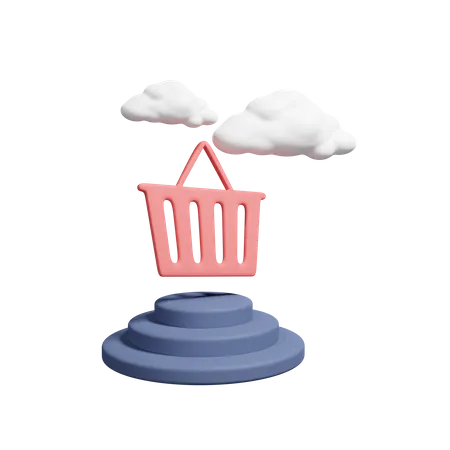 Shopping Basket  3D Icon