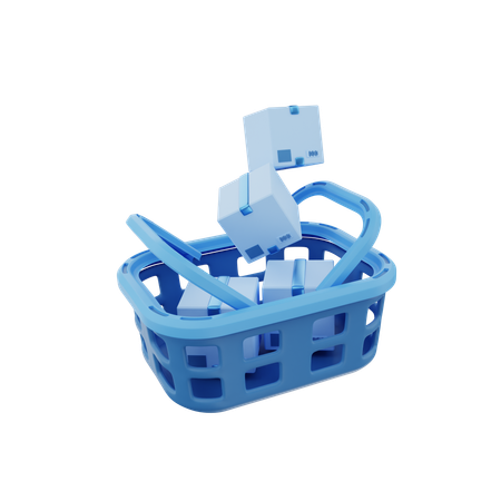 Shopping Basket  3D Icon