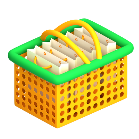 Shopping Basket  3D Icon