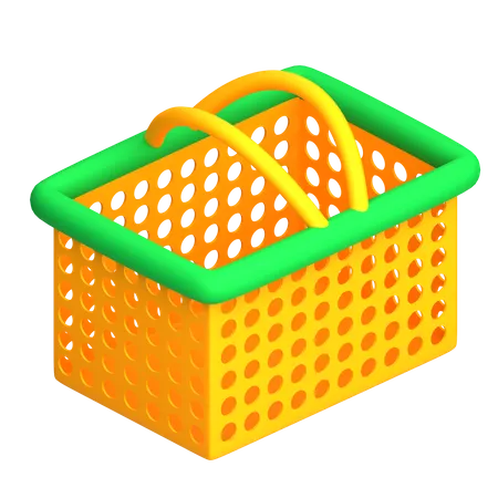 Shopping Basket  3D Icon