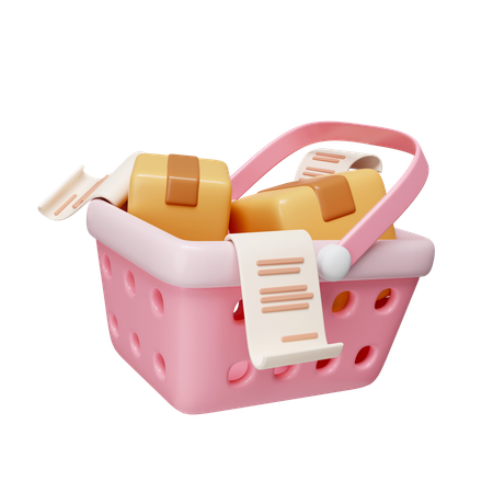 Shopping Basket  3D Icon