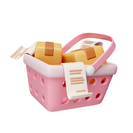 Shopping Basket  3D Icon