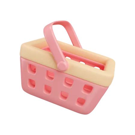 Shopping Basket  3D Icon