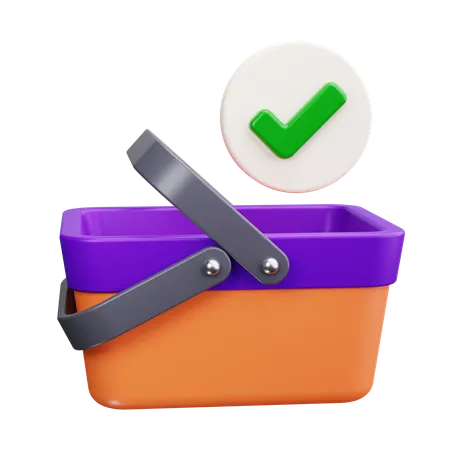 Shopping Basket  3D Icon