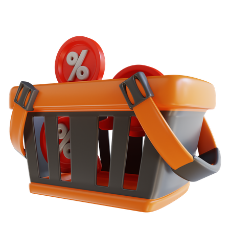 Shopping Basket  3D Icon