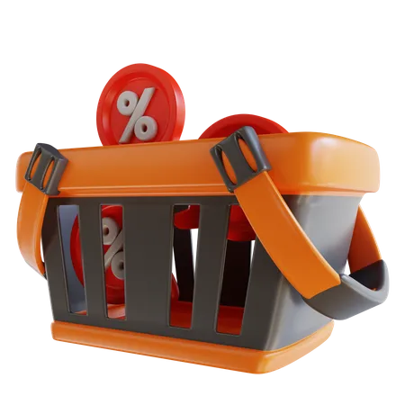 Shopping Basket  3D Icon