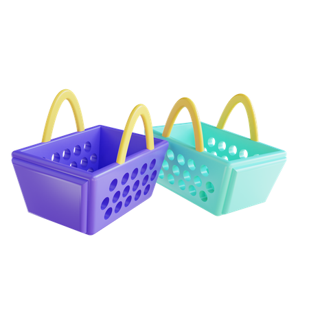 Shopping Basket  3D Icon