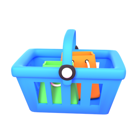 Shopping Basket  3D Icon