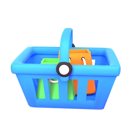 Shopping Basket  3D Icon