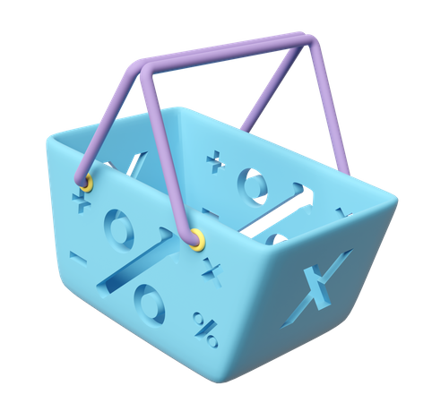 Shopping Basket  3D Icon