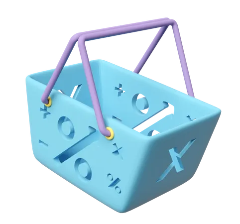 Shopping Basket  3D Icon