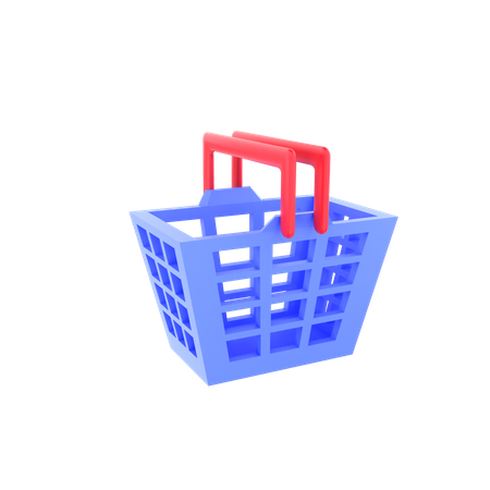 Shopping Basket  3D Icon