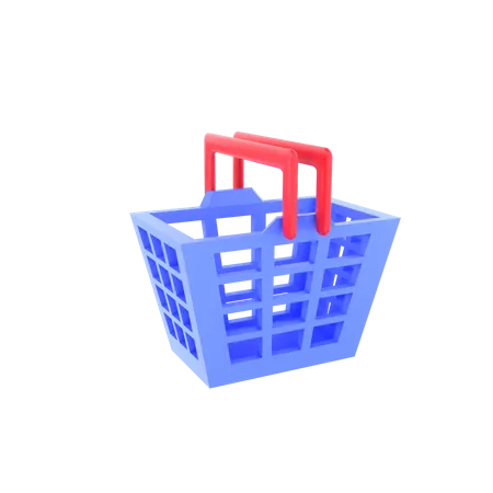 Shopping Basket  3D Icon