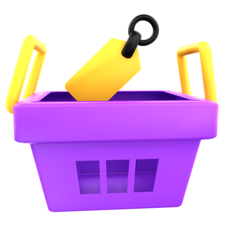 Shopping Basket  3D Icon