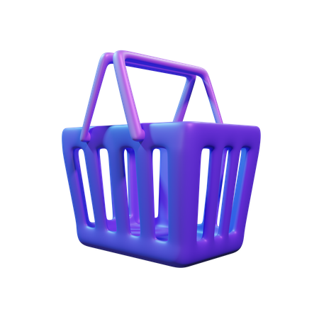 Shopping Basket  3D Icon