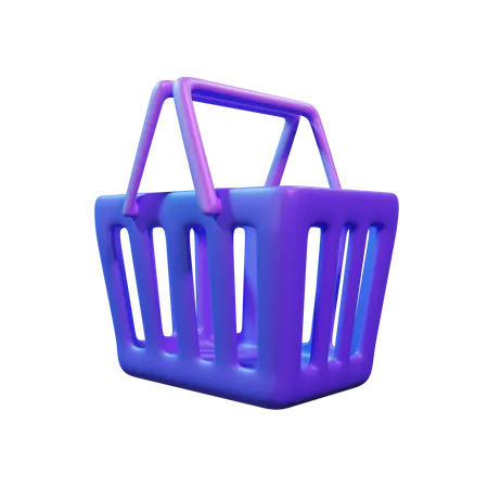 Shopping Basket  3D Icon