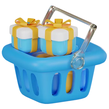 Shopping Basket  3D Icon