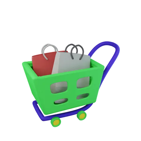 Shopping basket  3D Icon