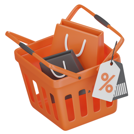 Shopping Basket  3D Icon