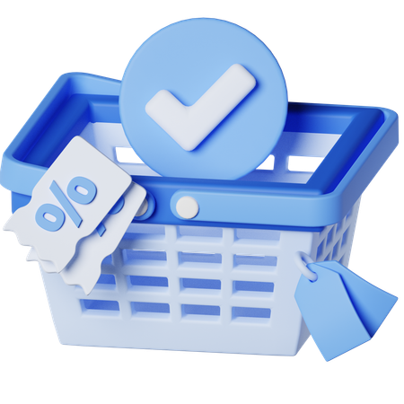 Shopping Basket  3D Icon