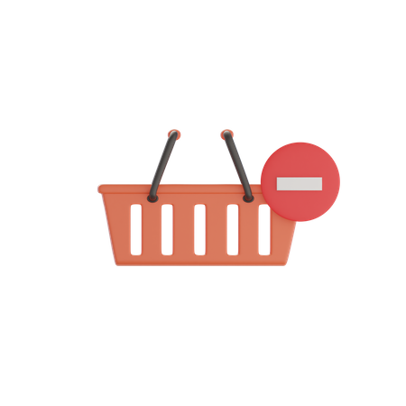 Shopping Basket  3D Icon