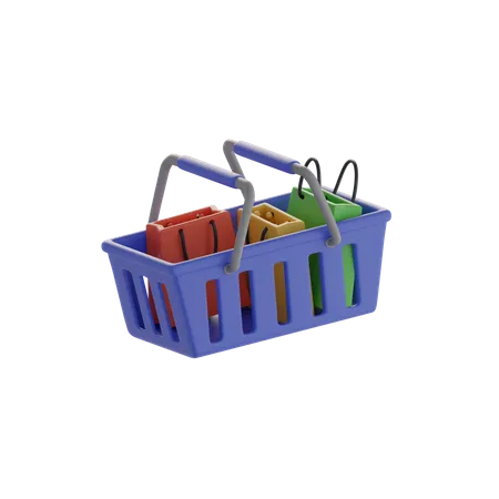 Shopping Basket  3D Icon