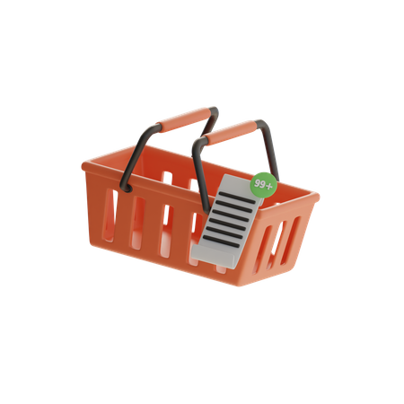 Shopping Basket  3D Icon