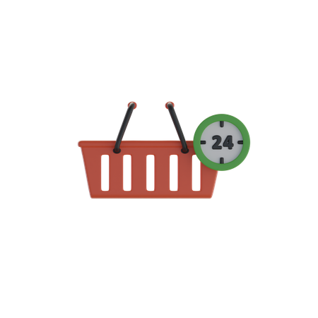 Shopping Basket  3D Icon