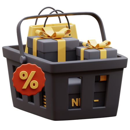 Shopping Basket  3D Icon